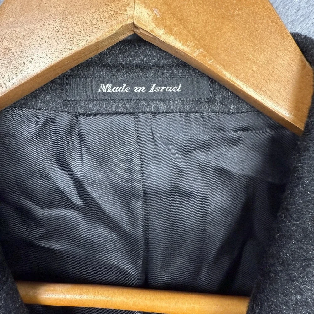 Bachrach Men's Blazer Wool Slate Gray 46L Made‎ In Israel Preppy Business Career